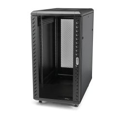 StarTech.com Armoire Rack Serveur 32U à 4 Montants, Armoire Verrouillable 19" pour Ordinateur/AV/Équipement IT, Rack Réseau pour Bureau/Domicile avec Roulettes et Rails de Montage Ajustables