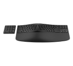HP 960 - Tastatur-und-Tastenfeld-Set - kompakte Größe, 2-Zonen-Layout, separater Ziffernblock, kurzer Tastenhub, Multi-Device clavier Maison RF sans fil + Bluetooth Noir