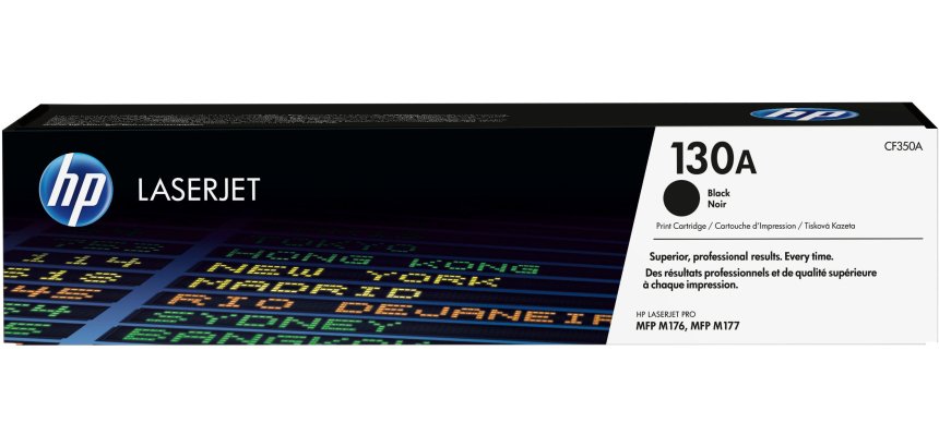 HP 130A - black - original - LaserJet - toner cartridge (CF350A)