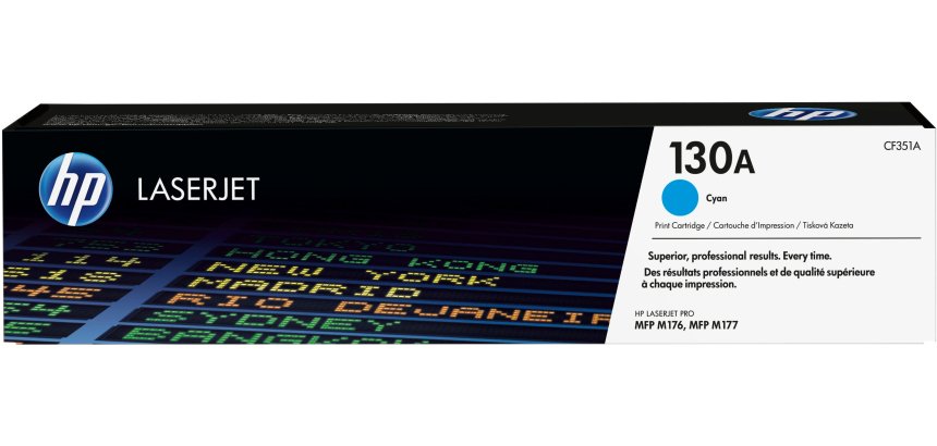 HP 130A - cyan - original - LaserJet - toner cartridge (CF351A)