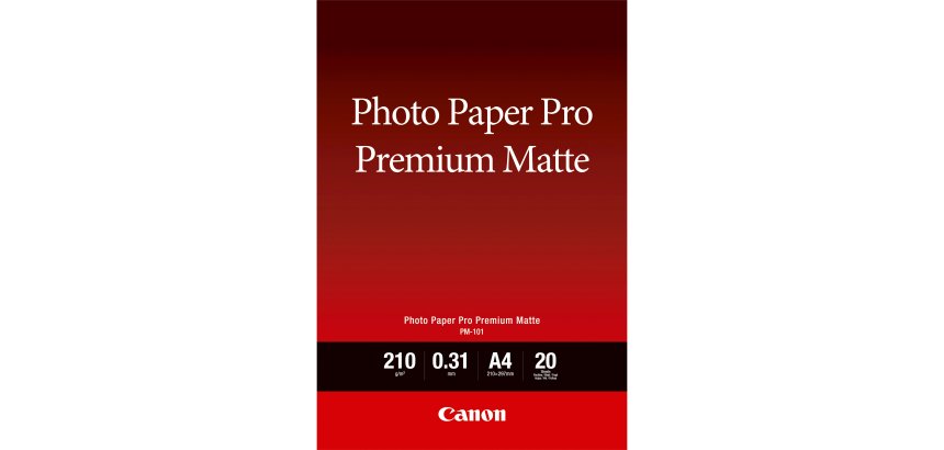 Canon Papier photo A4 Premium Mat PM-101 - 20 feuilles