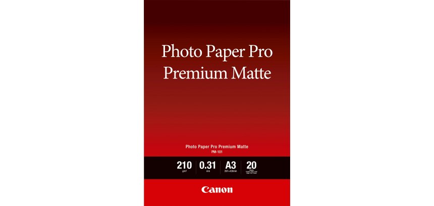 Canon Pro Premium PM-101 - fotopapier - glad mat - 20 vel(len) - A3 - 210 g/m²