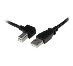 StarTech.com 2 m USB 2.0 A naar linkshoekige B-kabel – M/M