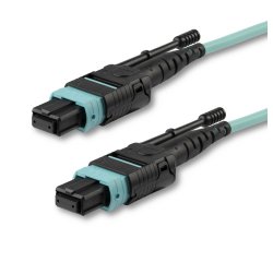 StarTech.com MPO12PL5M câble InfiniBand et à fibres optiques 5 m MPO/MTP Couleur aqua