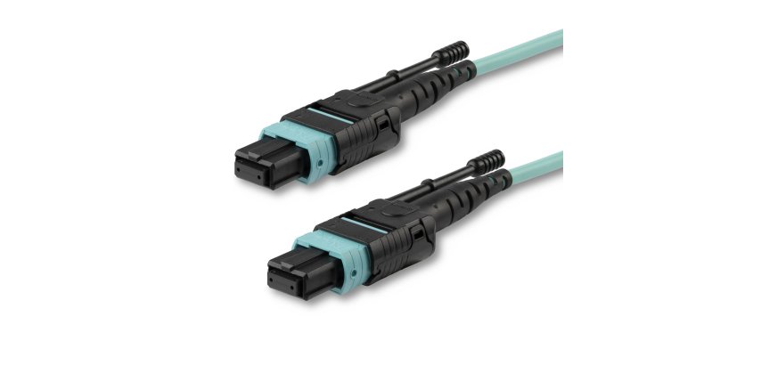 StarTech.com MPO12PL5M câble InfiniBand et à fibres optiques 5 m MPO/MTP Couleur aqua