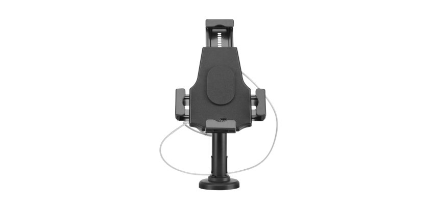 AISENS Soporte Antirobo de Sobremesa / Pared Ajustable (1 Pivote) para Tablet, Negro