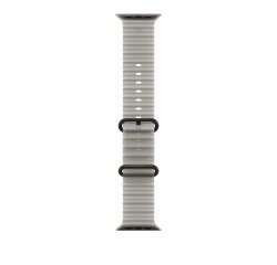Apple Bracelet Océan gris translucide 49 mm - Finition titane noir