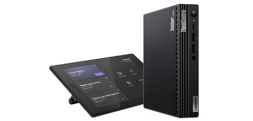 Lenovo ThinkSmart Tiny Kit Intel® Core™ i3 i3-13100T 16 Go DDR4-SDRAM 256 Go SSD Windows 11 IoT Enterprise Mini PC Noir