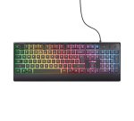 Trust GXT 792 QUADROX clavier Souris incluse Gaming USB Français Noir