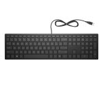 HP PAV WIRED KEYBOARD 300 EN clavier Bureau USB Noir