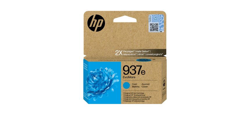 HP 937e Cartouche d’encre authentique Cyan EvoMore