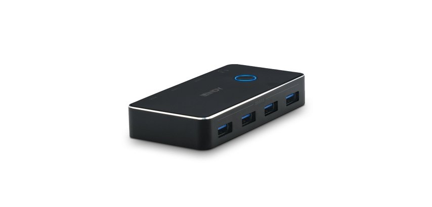 Lindy Switch de partage USB 3.0, 2 vers 4