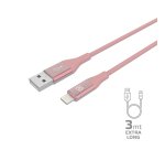 Celly USBLIGHTCOL3MPK cavo Lightning 3 m Rosa