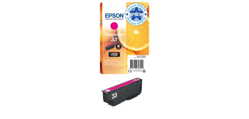 Epson Oranges 33 Claria Premium Single Magenta Ink