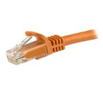 StarTech.com 5m CAT6 Ethernet Cable - Orange CAT 6 Gigabit Ethernet Wire -250MHz 100W PoE RJ45 UTP Network/Patch Cord Snagless w/Strain Relief Individually Tested