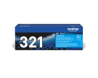 Brother TN-321 / TN321C Tóner original cian de capacidad estándar (1500 páginas)