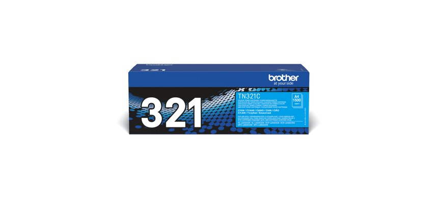 Brother TN-321 / TN321C Tóner original cian de capacidad estándar (1500 páginas)