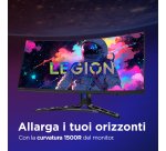 Lenovo Legion R34w-30 - Monitor Gaming 34" VA Curvo 1500R UWQHD 3440x1440 0 180Hz 0.5ms - Speakers AMD FreeSync Premium + VESA AdaptiveSync 2xHDMI 2.1 + 1xDP 1.4 - Stand Height + Tilt + Swivel Cavo DP incluso