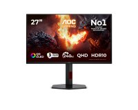 AOC G4 Q27G4ZDRAD Monitor PC 67,3 cm (26.5") 2560 x 1440 Pixel Quad HD OLED Nero, Rosso