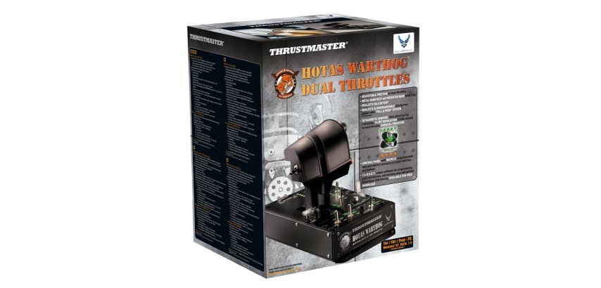 Thrustmaster HOTAS Warthog Dual Throttles Black USB Flight Sim PC