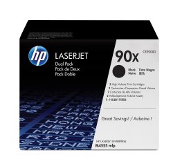 HP 90X originele high-capacity zwarte LaserJet tonercartridge, 2-pack