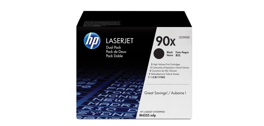 HP 90X originele high-capacity zwarte LaserJet tonercartridge, 2-pack