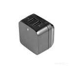 StarTech.com Caricatore da Parete a doppia porta x2 USB ad alta potenza ( 17W / 3.4 Amp ) con prese da viaggio (Internazionale)