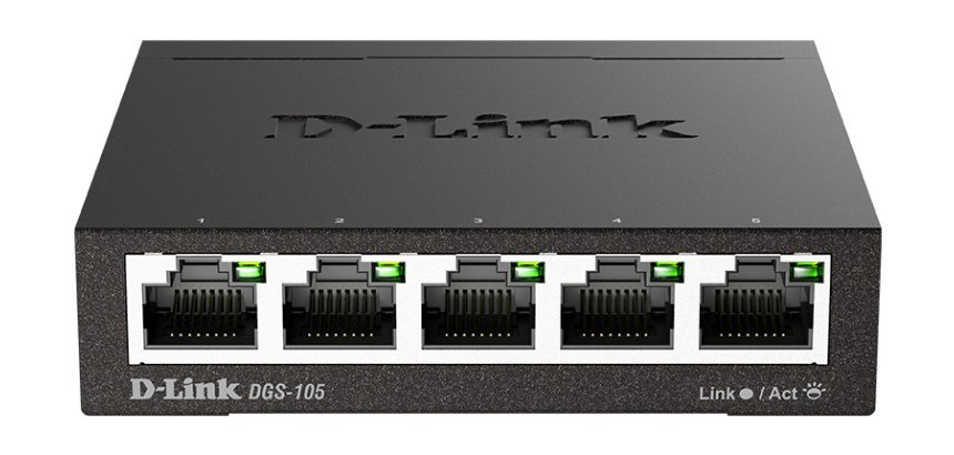 D-Link DGS-105 Non-géré L2 Gigabit Ethernet (10/100/1000) Noir