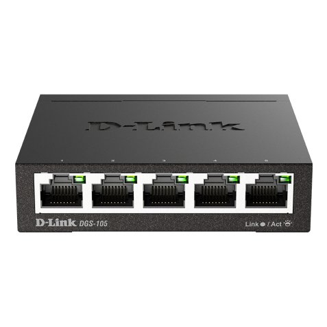 D-Link DGS-105 Non-géré L2 Gigabit Ethernet (10/100/1000) Noir
