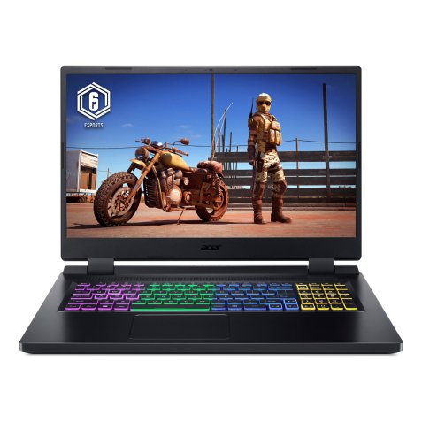 Acer Nitro 5 AN517-55-70E5 Intel® Core™ i7 i7-12650H Ordinateur portable 43,9 cm (17.3") Full HD 16 Go DDR5-SDRAM 512 Go SSD NVIDIA GeForce RTX 4060 Wi-Fi 6 (802.11ax) Windows 11 Home Noir