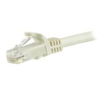 StarTech.com 1.5m CAT6 Ethernet Cable - White CAT 6 Gigabit Ethernet Wire -250MHz 100W PoE RJ45 UTP Network/Patch Cord Snagless w/Strain Relief Individually Tested