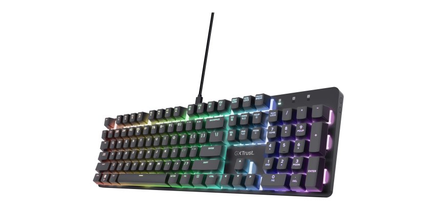 Trust GXT 871 Zora tastiera Gaming USB Italiano Nero