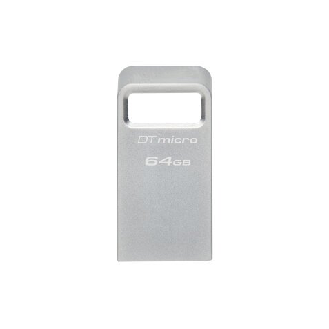 Kingston Technology DataTraveler Micro unidad flash USB 64 GB USB tipo A 3.2 Gen 1 (3.1 Gen 1) Plata