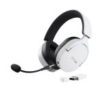 Trust GXT 491W FAYZO Casque Avec fil &sans fil Arceau Gaming USB Type-C Bluetooth Noir, Blanc