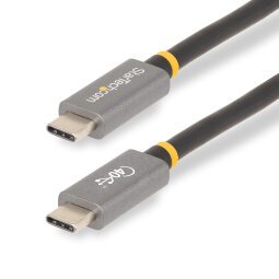 StarTech.com 1m USB4 Kabel, USB-IF Gecertificeerde USB-C Kabel, 40 Gbps, USB Type-C Data Transfer Kabel, 100W Power Delivery, 8K 60Hz, Compatibel met Thunderbolt 4/3/USB 3.2