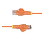 StarTech.com Câble Ethernet CAT6 Orange Fin de 5m, Sans Accroc, 100W PoE, UTP, LSZH, Fil de Cuivre Pur 28AWG, Cordon Patch Réseau RJ45 avec Serre-Câble, Contrôlé Fluke