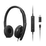 Lenovo 4XD1M45627 auricular y casco Auriculares Alámbrico Diadema USB Tipo C Negro