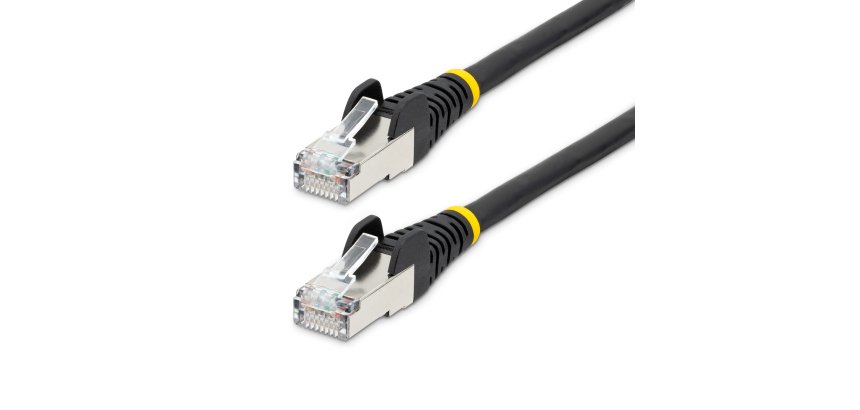 StarTech.com 7m CAT6a Ethernet Kabel, Zwart, Low Smoke Zero Halogen (LSZH), 10GbE 500MHz 100W PoE++ Snagless RJ-45 S/FTP Netwerk Patch Kabel met Trekontlasting, Fluke Tested/ETL