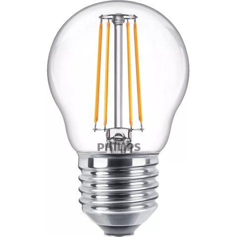 Philips Lampadina candela trasparente a filamento 40 W P45 E27