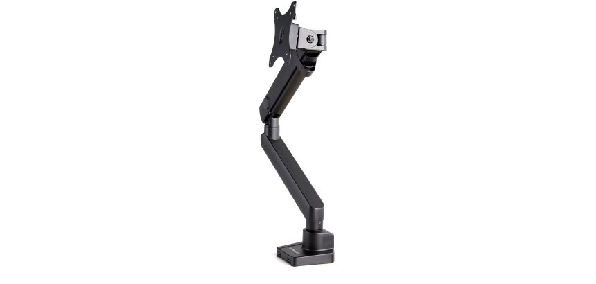 StarTech.com Desk Mount Monitor Arm with 2x USB 3.0 ports, Slim Full Motion Single Monitor Mount, up to 34" (17.6lb/8kg) VESA Display, Clamp/Grommet Mount, Mechanical Spring