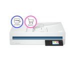 HP ScanJet Pro N4600 fnw1 Scanner à plat A4 avec chargeur automatique, jusqu’à 40 ppm/80 ipm, 1200 x 1200 DPI