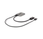 StarTech.com Hub MST DisplayPort a 2 Porte - Adattatore Multi-Monitor DP 1.4 a 2x DP 5K 60Hz - Sdoppiatore\Splitter Video DisplayPort per Doppio Monitor - Cavo Integrato lungo - Solo Windows
