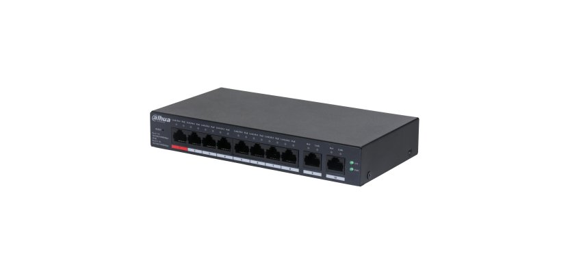 Dahua Technology DH-CS4010-8GT-110 switch di rete Gestito L2 Gigabit Ethernet (10/100/1000) Supporto Power over Ethernet (PoE) Nero