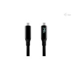 i-tec Thunderbolt 4/USB4 Class Pro Cable 240W with LCD (40 Gbps, 150 cm)