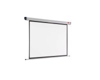 Écran projection nobo mural format 16/10 2 fixations mur ou plafond escamotable poids 6.35kg 175x109cm