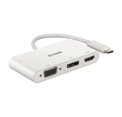 D-Link DUB-V310 Notebook-Dockingstation & Portreplikator Verkabelt USB 3.2 Gen 1 (3.1 Gen 1) Type-C Weiß