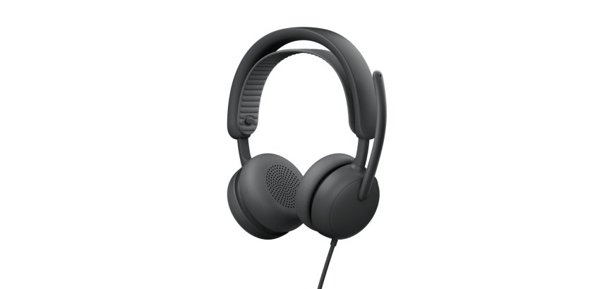 Logitech Zone Wired 2: auriculares con cancelación de ruido y tecnología híbrida adaptativa ANC, USB-C con adaptador USB-A, Grafito