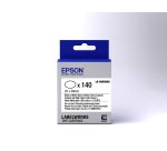 Epson LK-8WBWAB - Etiquettes prédécoupées Ovales - Noir sur Blanc - 25 x 38 mm (140 étiquettes)