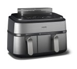 Philips 5000 series NA555/00 fryer Double 9 L Stand-alone 2750 W Hot air fryer Silver