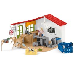 Boite de jeux schleich farm world clinique veterinaire    avec animaux domestiques
